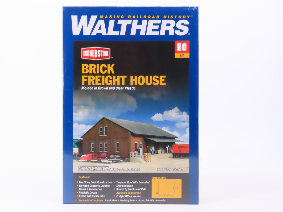 HO Walthers Cornerstone Kit #933-2954 Brick Freight House - SEALED