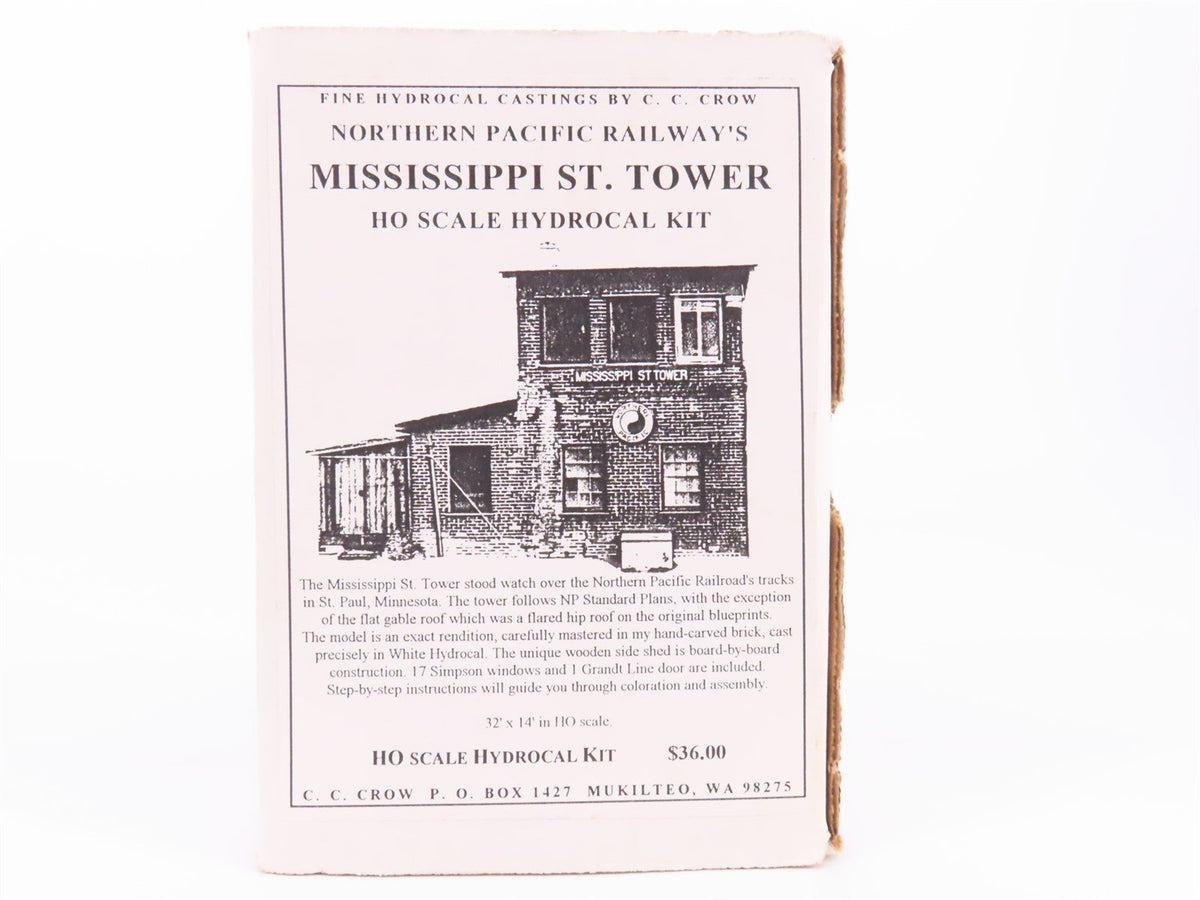 HO Scale C.C. Crow Hydrocal Kit NP Northern Pacific Mississippi St. Tower