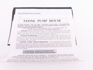 HO Scale Micro-Scale Models Limited Edition Kit #MSM 2000-3 Stone Pump House