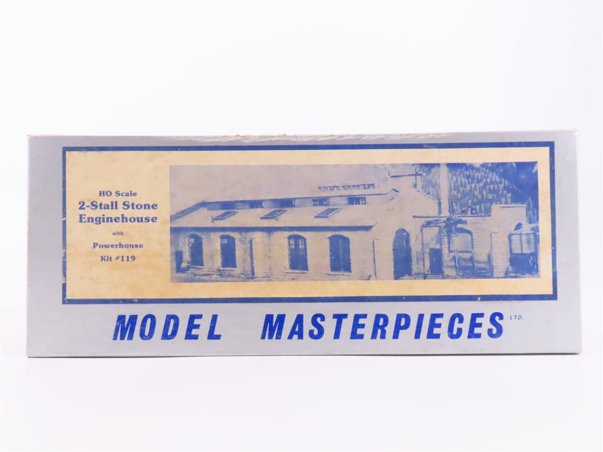 HO Scale Model Masterpieces Kit #119 2-Stall Stone Engine House w/ Powerhouse