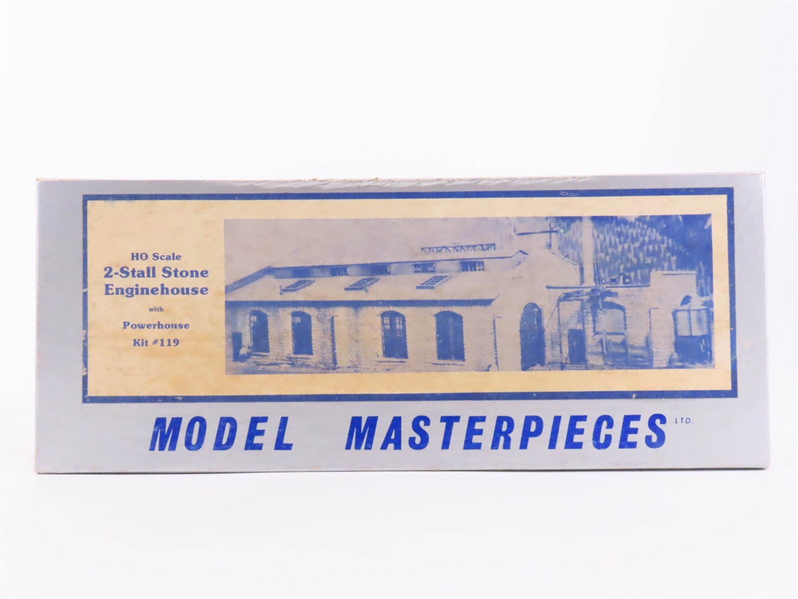 HO Scale Model Masterpieces Kit #119 2-Stall Stone Engine House w/ Powerhouse