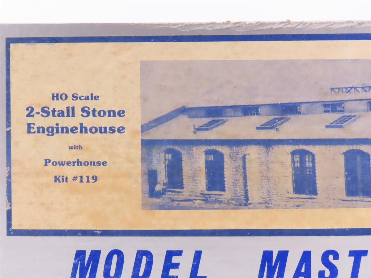 HO Scale Model Masterpieces Kit #119 2-Stall Stone Engine House w/ Powerhouse