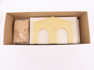 HO Scale Model Masterpieces Kit #119 2-Stall Stone Engine House w/ Powerhouse