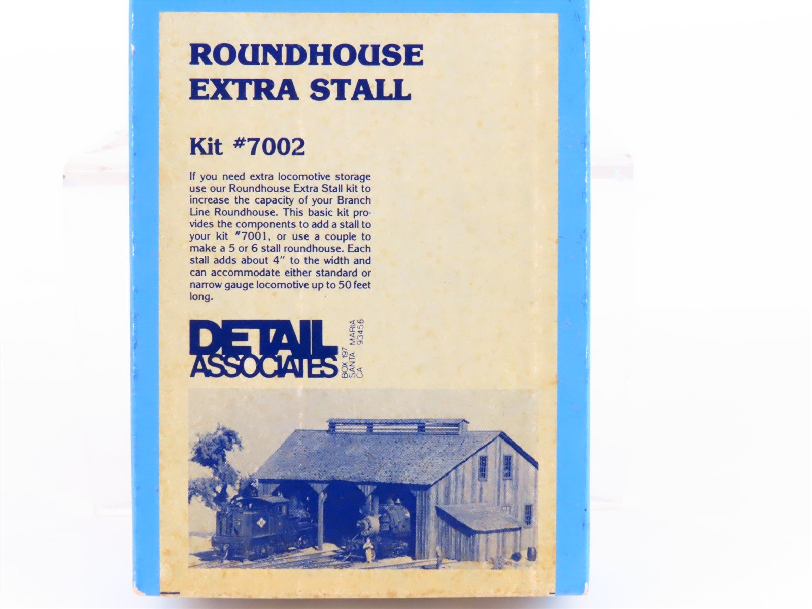 HO Scale Detail Associates Kit #7002 Roundhouse Extra Stall