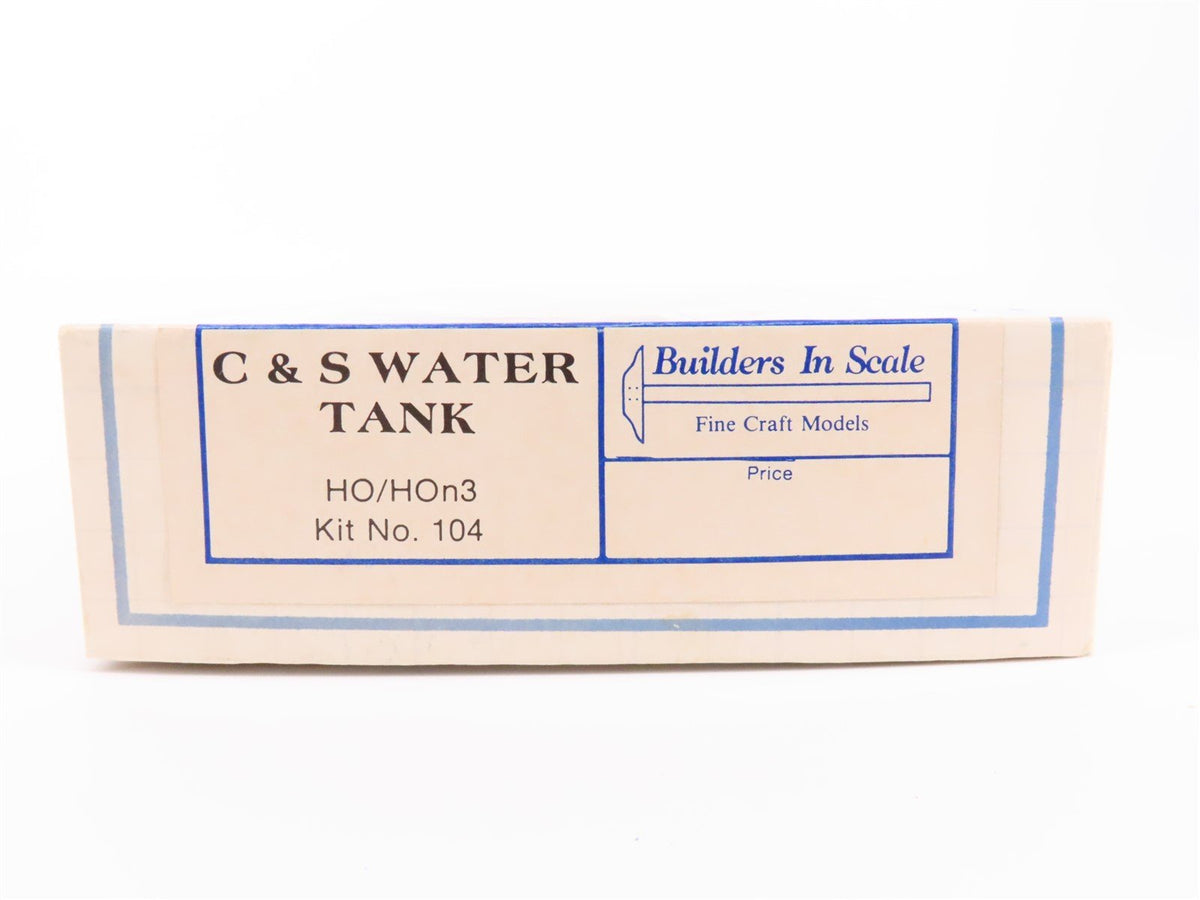 HO/HOn3 Scale Builders In Scale Kit #104 C&amp;S Water Tank