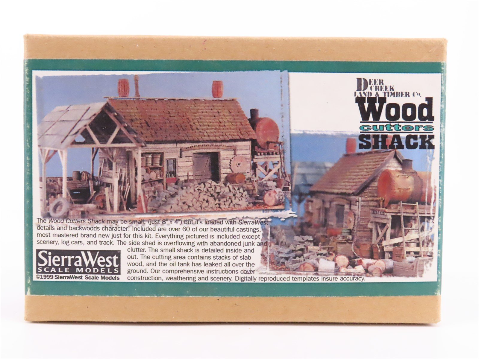 HO/HOn3 Sierra West Scale Models Limited Edition Kit #8087 Wood Cutter's Shack