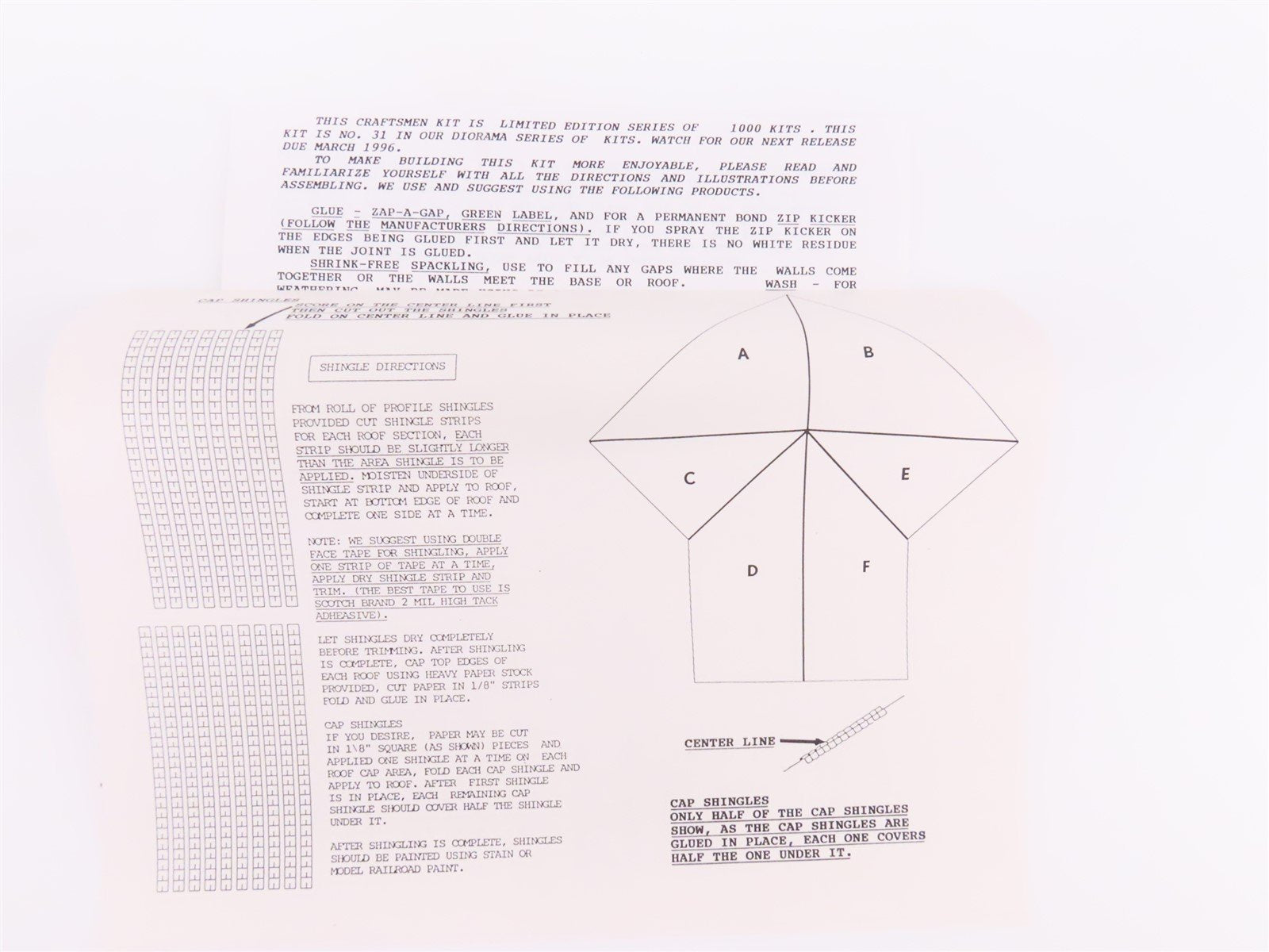 HO Scale Micro-Scale Models LE Craftsmen Kit #034 The Corner Gas & Oil
