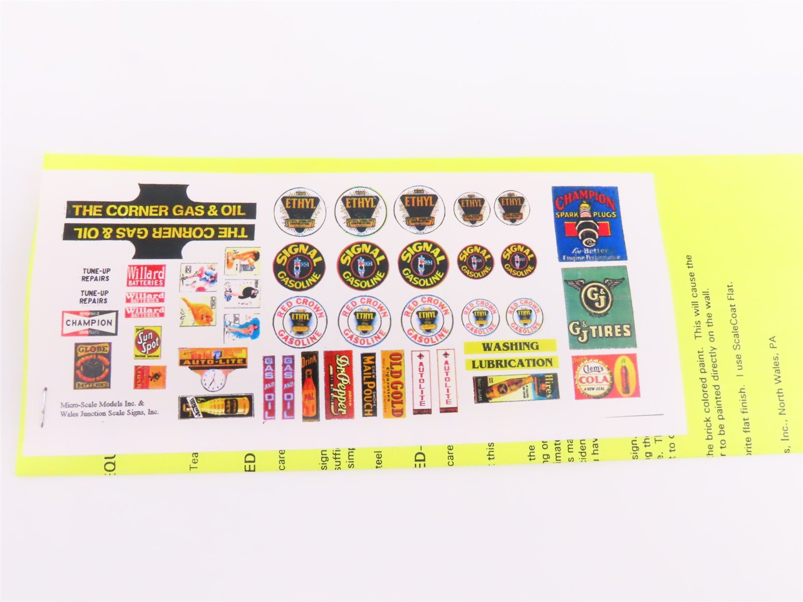 HO Scale Micro-Scale Models LE Craftsmen Kit #034 The Corner Gas & Oil