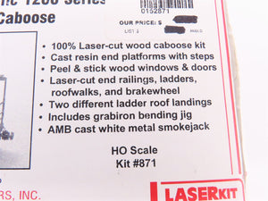 HO Scale American Model Builders LaserKit #871 NP Northern Pacific Wood Caboose