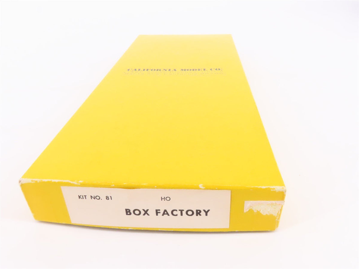 HO Scale California Model Co. Kit #81 Box Factory