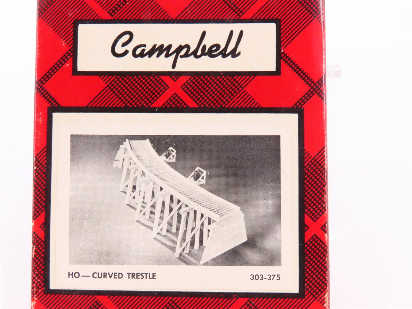 HO Scale Campbell Scale Models Kit #303-375 Curved Trestle Open Deck