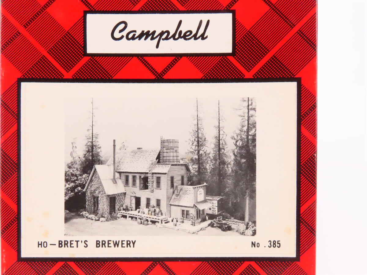 HO Scale Campbell Scale Models Kit #385-2195 Bret&#39;s Brewery