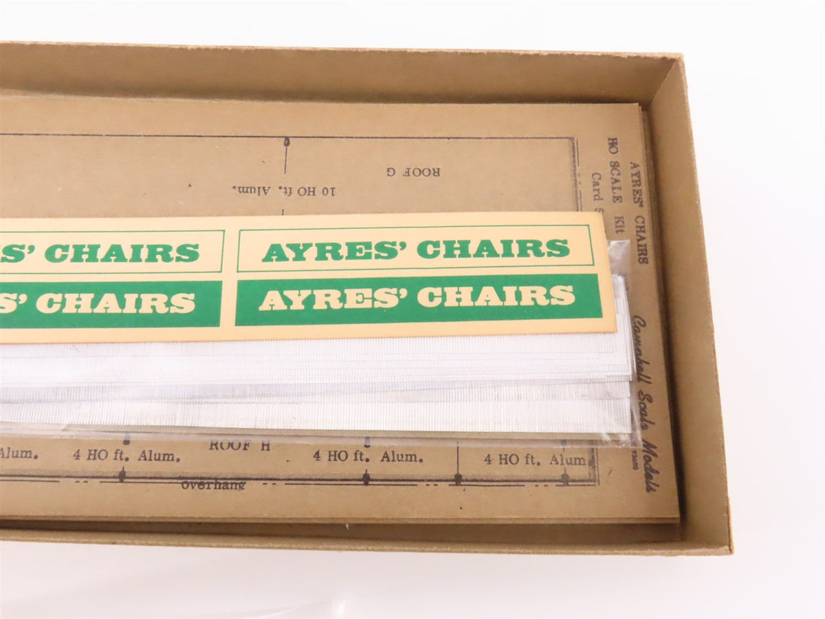 HO Scale Campbell Scale Models Kit #391 Ayres&#39; Chairs