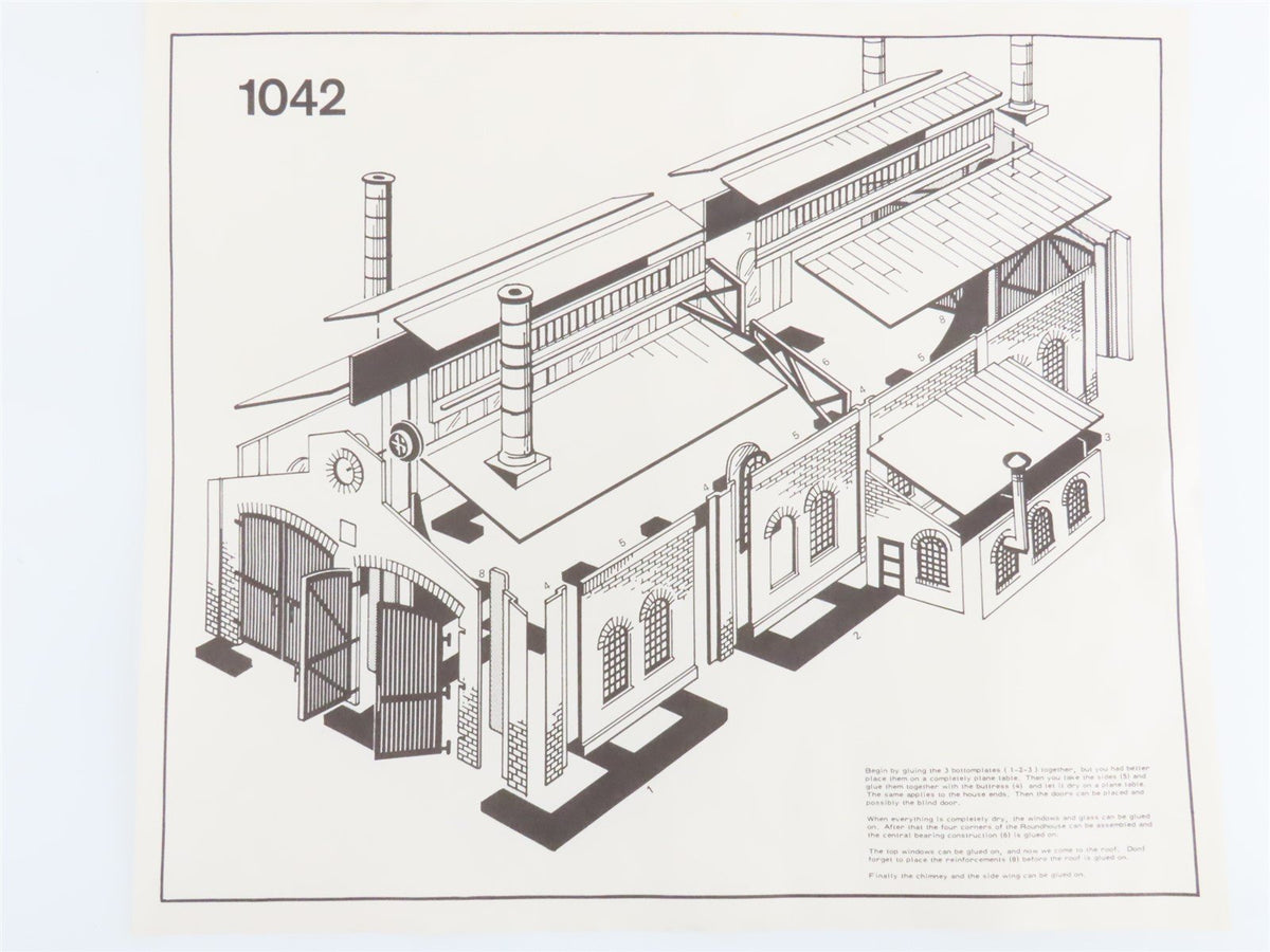 O 1/45 Scale IHC Kit #001 2-Stall Engine House