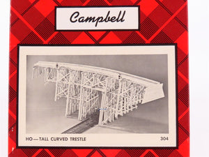 HO Scale Campbell Scale Models Kit #304-975 Tall Curved Trestle