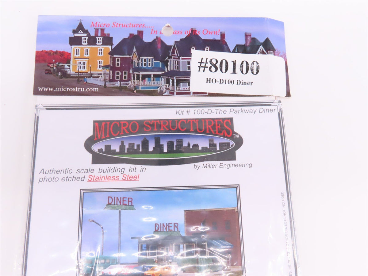 HO Miller Engineering Micro Structures Photo Etched Kit 100-D The Parkway Diner