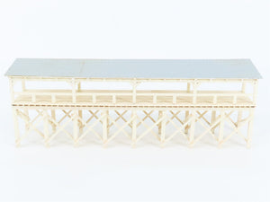 HO 1/87 Scale Custom Work Wood-Frame Elevated Covered Station Platform