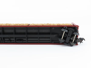 O Gauge 3-Rail MTH 20-98212 UP Center I Beam Flat Car #2362 w/ Log Load