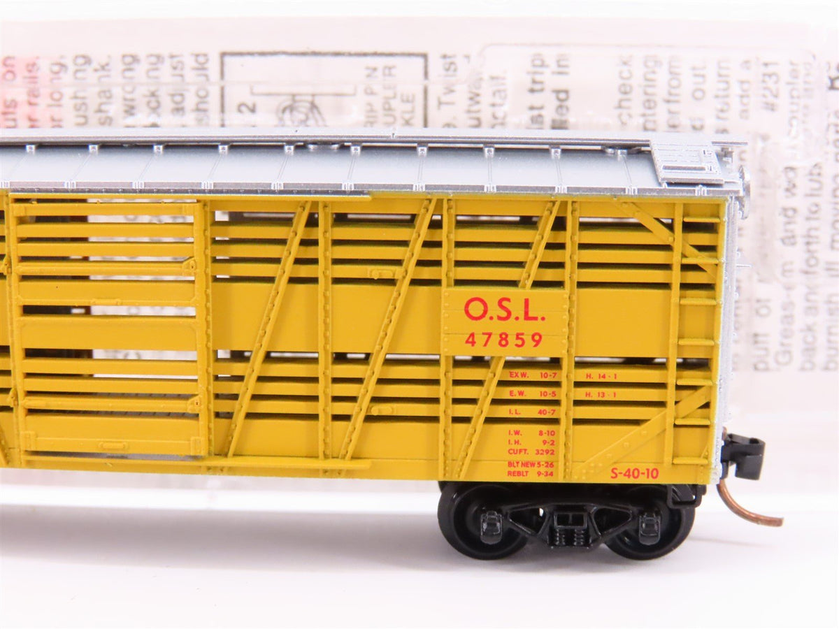 N Micro-Trains MTL 35010 OSL UP Union Pacific 40&#39; Despatch Stock Car #47859