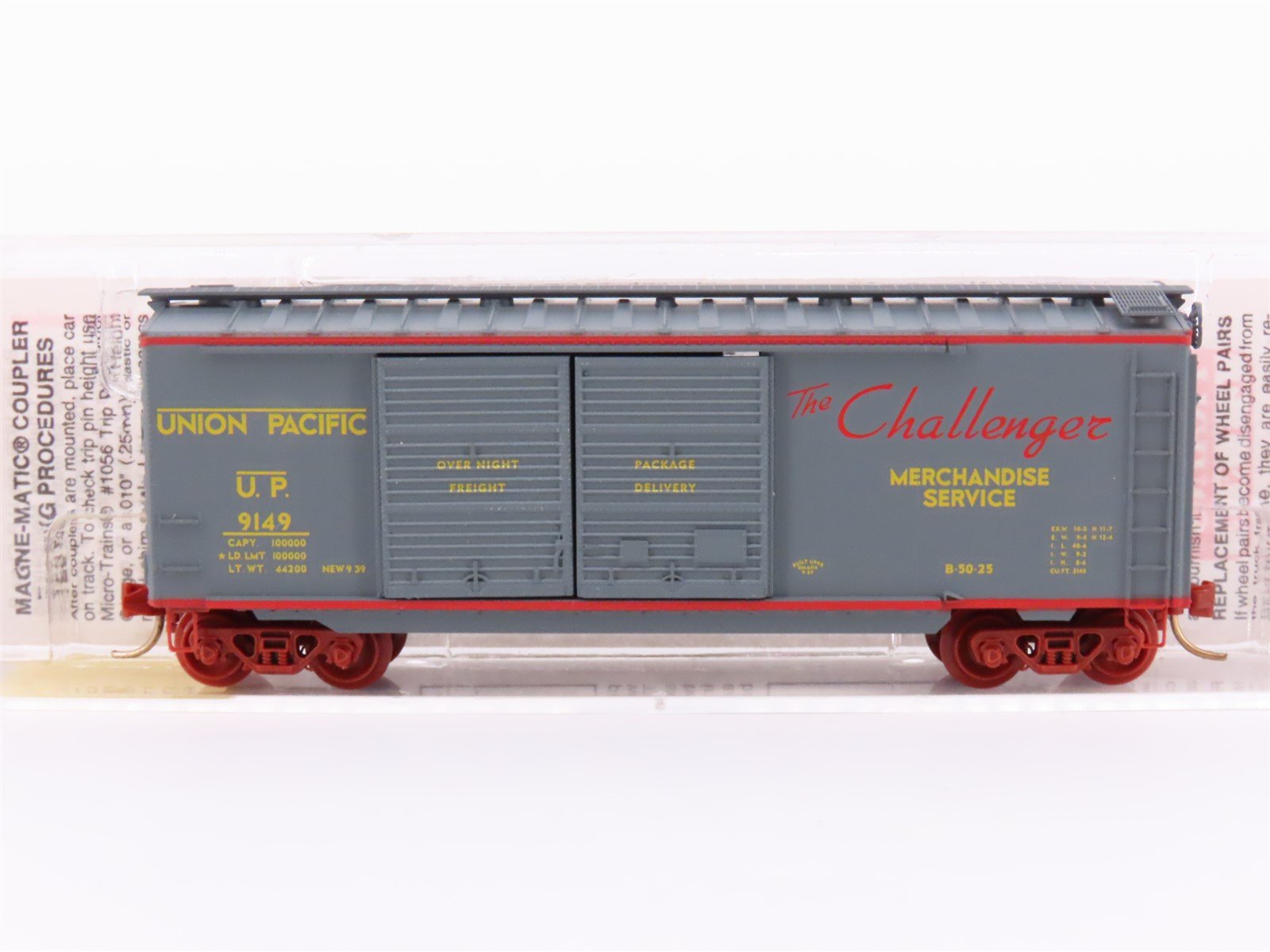 N Scale Micro-Trains MTL 23230 UP Union Pacific "Challenger" 40' Box Car #9149