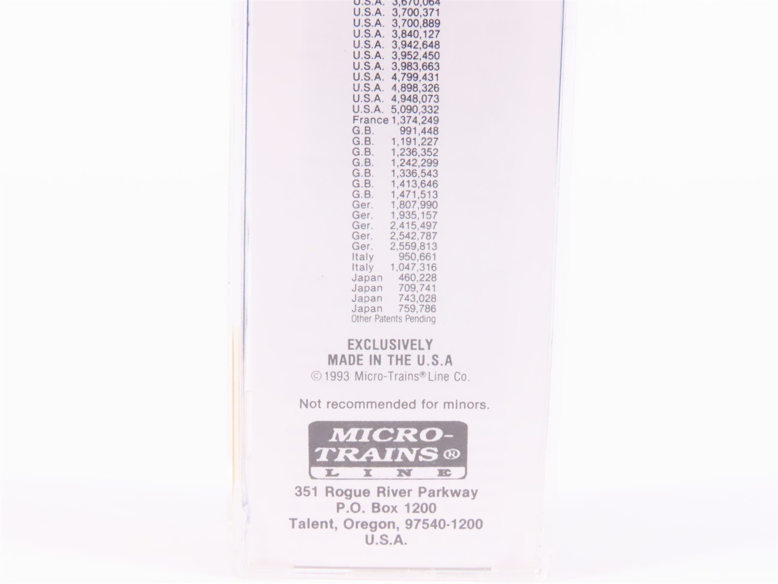 N Scale Micro-Trains MTL 23190 GN Great Northern 