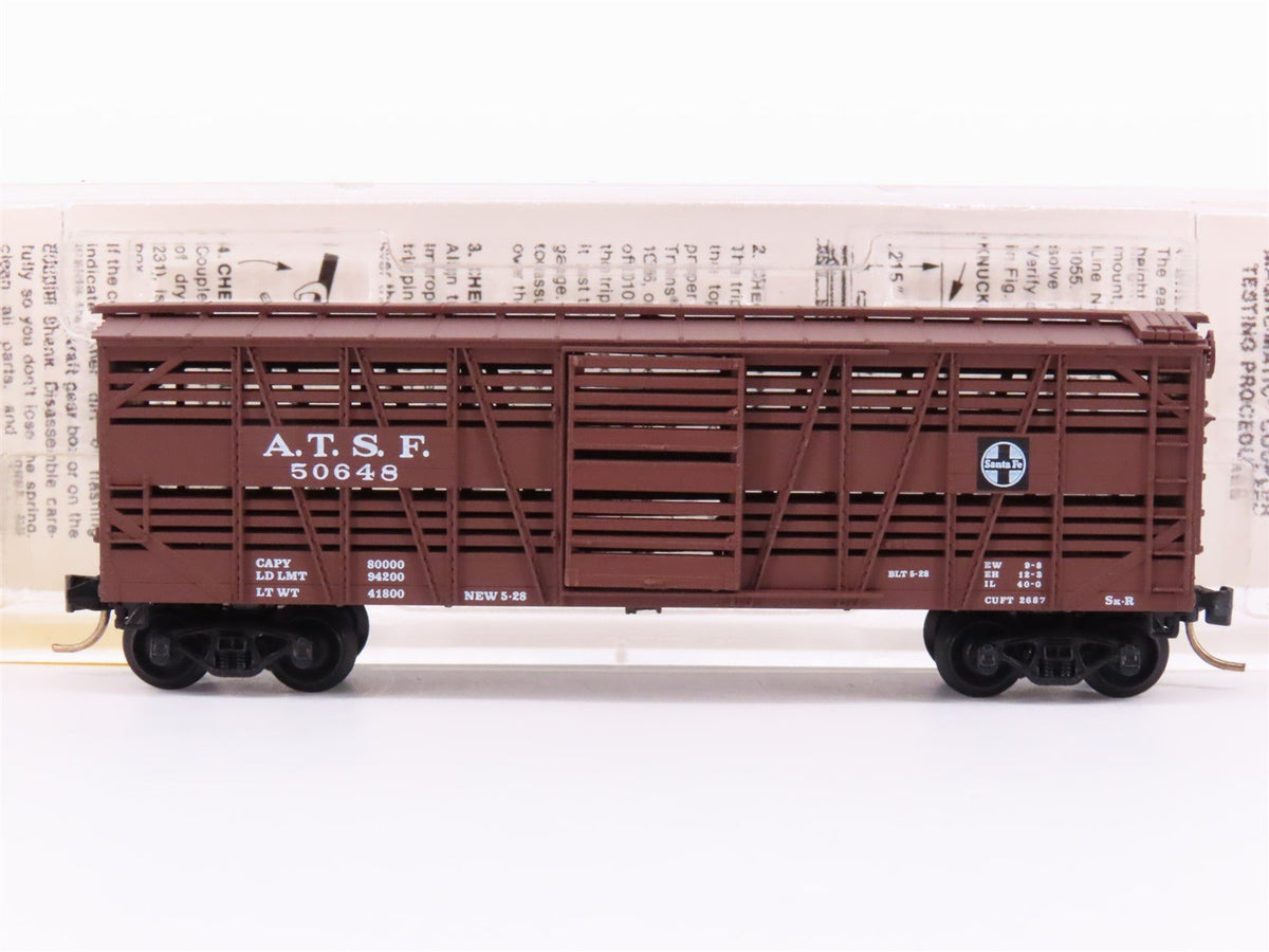 N Scale Micro-Trains MTL 35080 ATSF Santa Fe 40&#39; Despatch Stock Car #50648