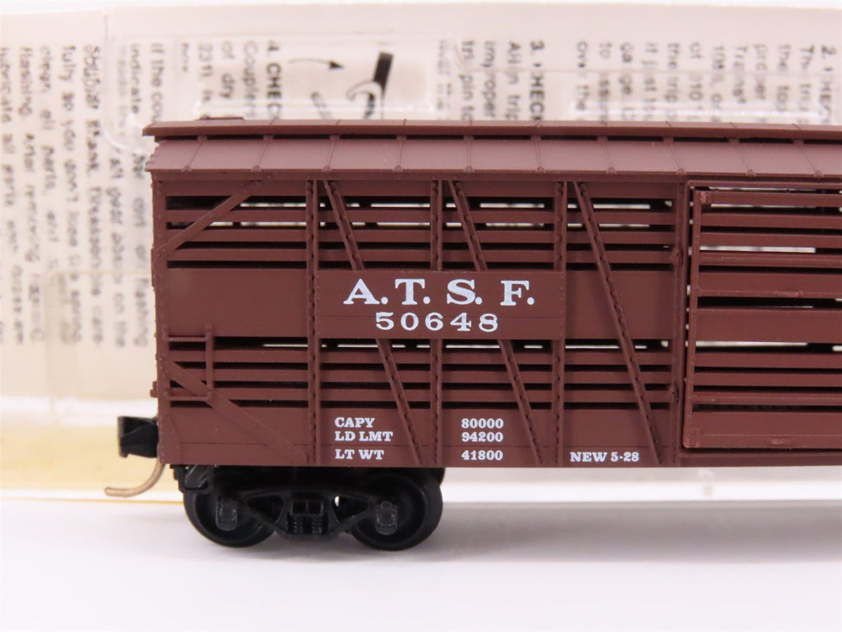 N Scale Micro-Trains MTL 35080 ATSF Santa Fe 40&#39; Despatch Stock Car #50648