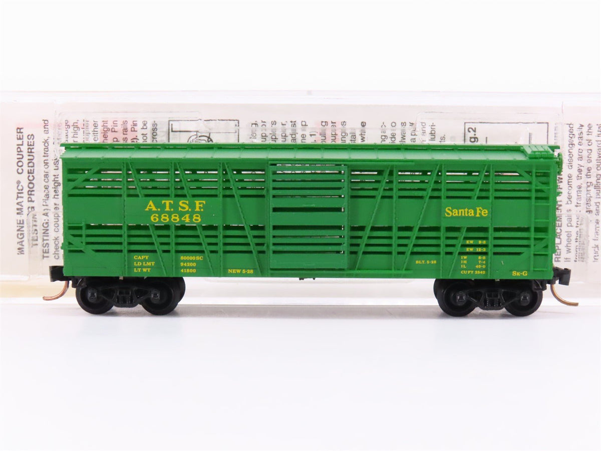 N Scale Micro-Trains MTL 35070 ATSF Santa Fe 40&#39; Despatch Stock Car #68848