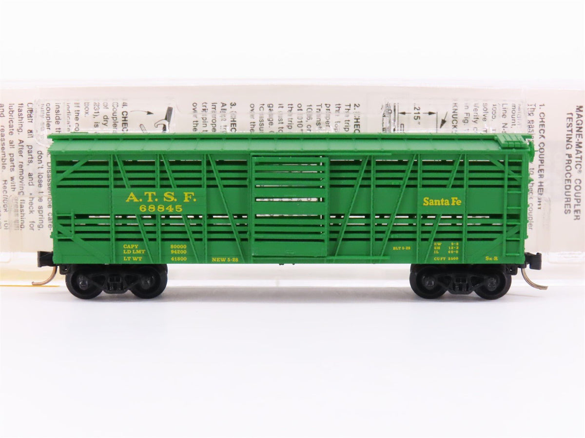 N Scale Micro-Trains MTL 35070 ATSF Santa Fe 40&#39; Despatch Stock Car #68845