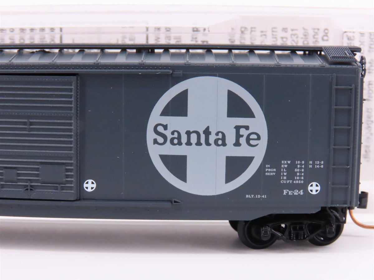 N Micro-Trains 34250 ATSF Santa Fe &quot;All the Way&quot; 50&#39; Double Door Box Car #4336