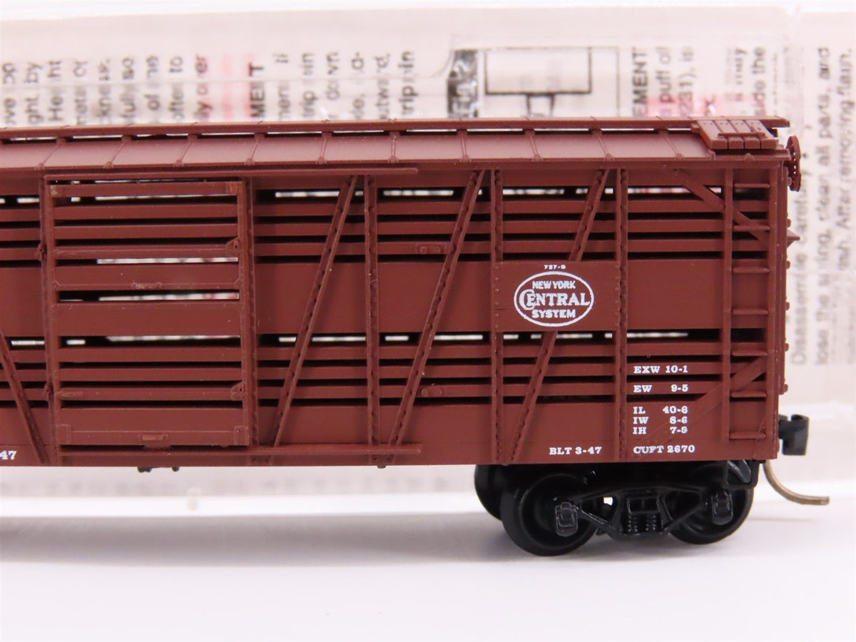 N Scale Micro-Trains 35040 NYC New York Central 40&#39; Despatch Stock Car #28022