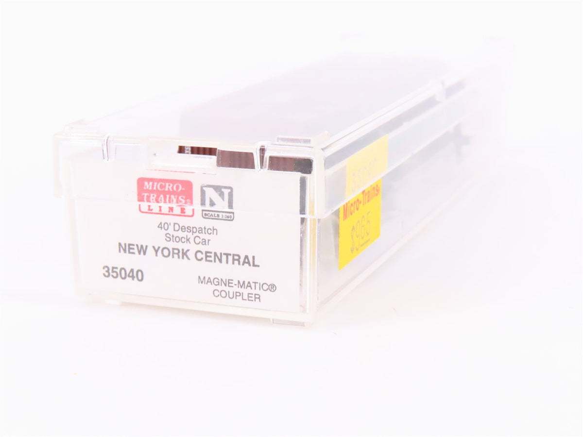 N Scale Micro-Trains 35040 NYC New York Central 40&#39; Despatch Stock Car #28022