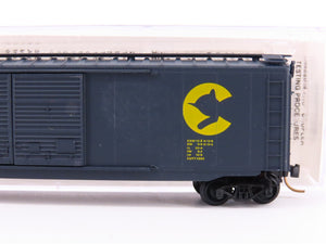 N Scale Micro-Trains 34010 B&O Chessie System 50' Double Door Box Car #288658