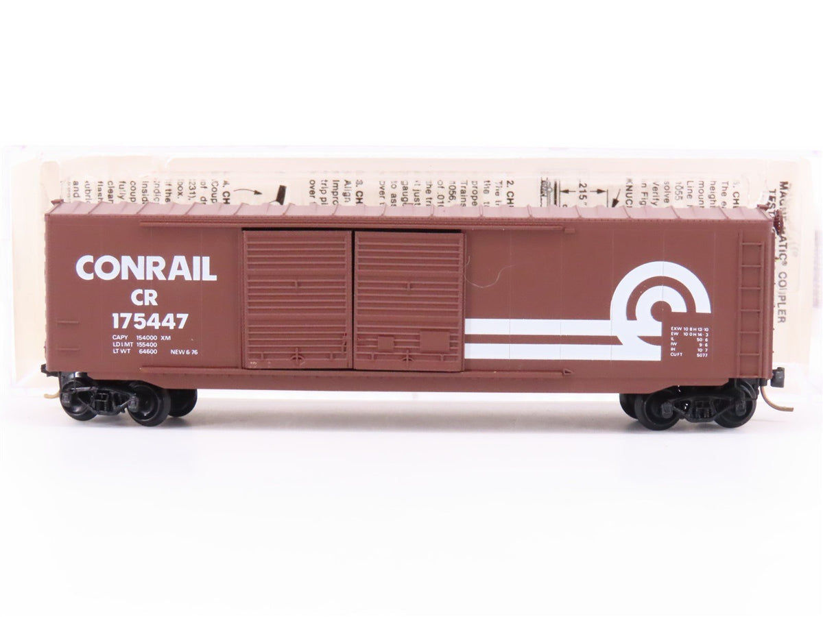 N Scale Micro-Trains 37010 CR Conrail 50&#39; Double Door Box Car #175447