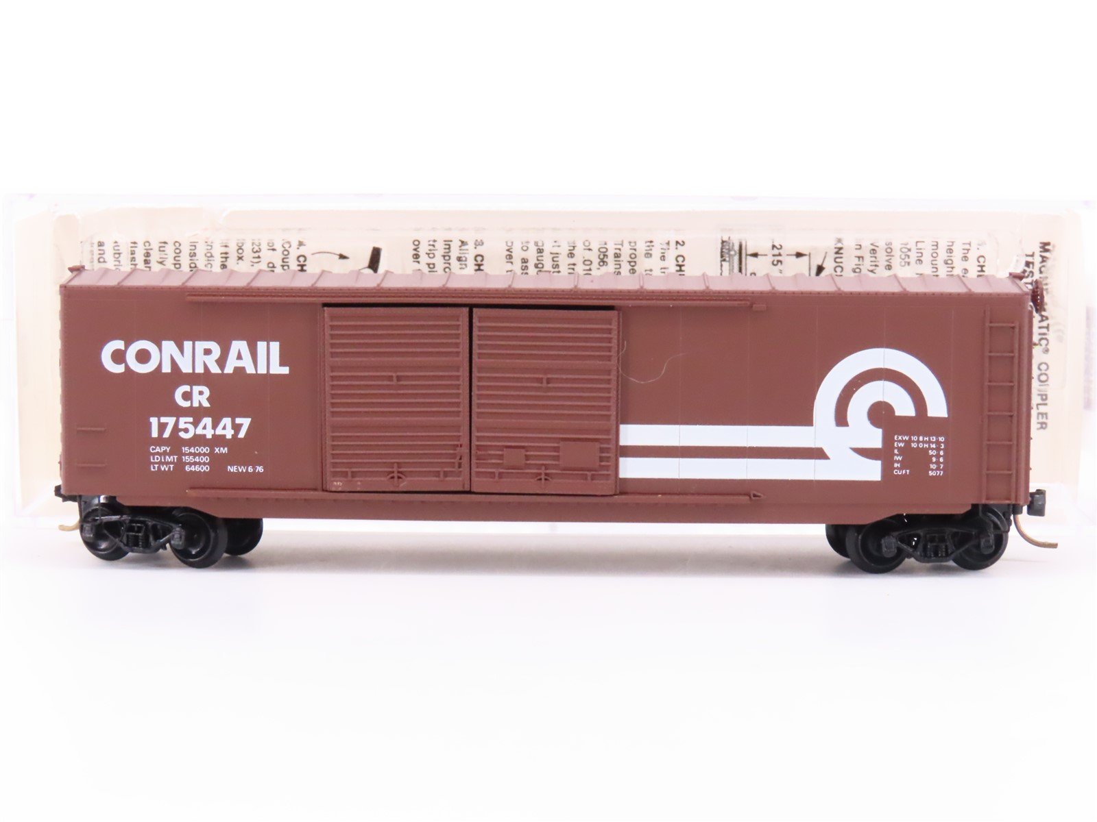 N Scale Micro-Trains 37010 CR Conrail 50' Double Door Box Car #175447