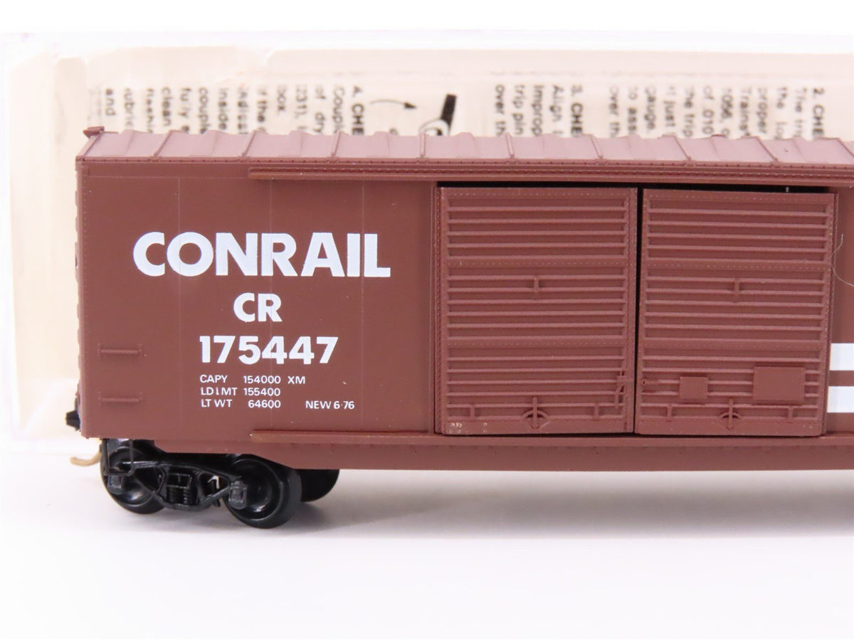 N Scale Micro-Trains 37010 CR Conrail 50&#39; Double Door Box Car #175447