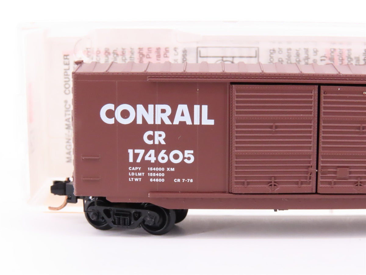 N Scale Micro-Trains 37010 CR Conrail 50&#39; Double Door Box Car #174605