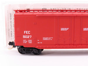 N Micro-Trains 36060 FEC Florida East Coast 50' Double Plug Door Box Car #5027