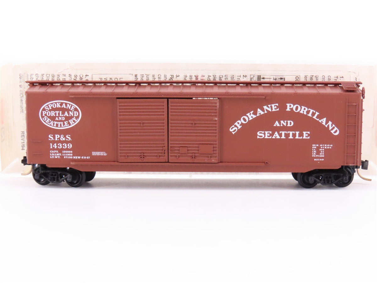 N Scale Micro-Trains 34210 SP&amp;S Spokane Portland &amp; Seattle 50&#39; Box Car #14339