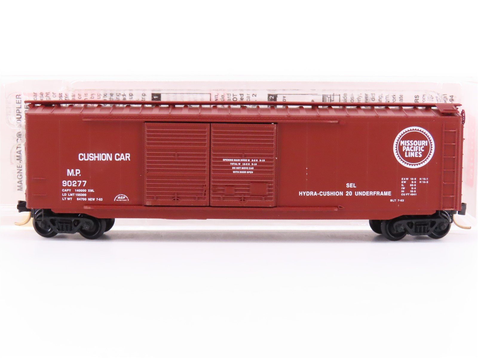 N Micro-Trains 34190 MP Missouri Pacific Lines 50' Double Door Box Car #90277