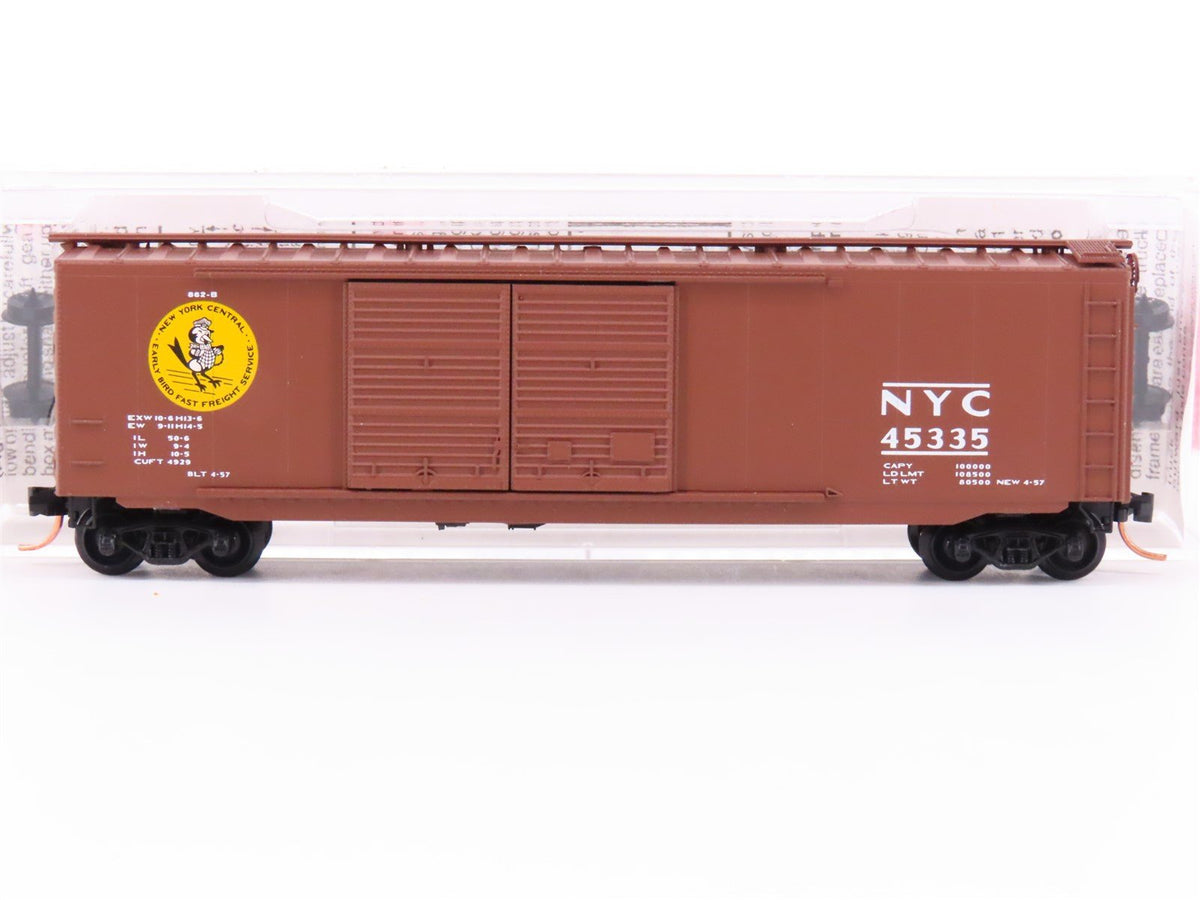 N Scale Micro-Trains 34220 NYC New York Central &quot;Early Bird&quot; 50&#39; Box Car #45335