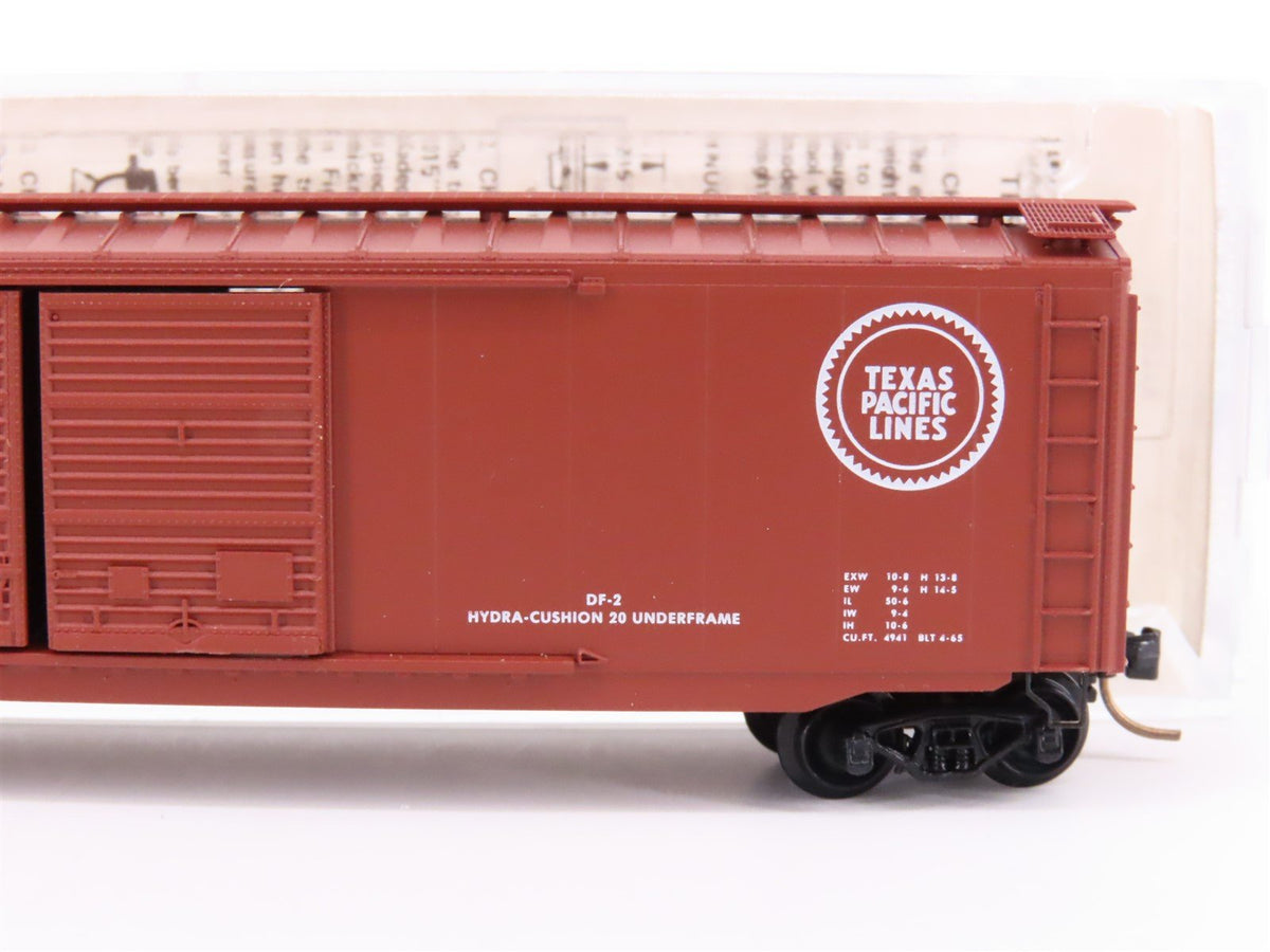 N Kadee Micro-Trains MTL 34180 TP Texas &amp; Pacific 50&#39; Double Door Box Car #9034