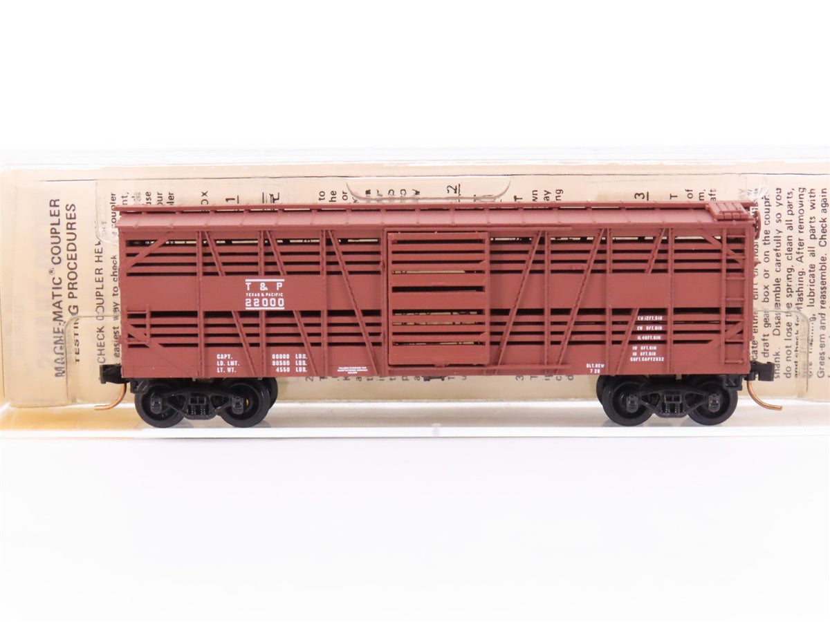 N Kadee Micro-Trains MTL 35110 TP Texas &amp; Pacific 40&#39; Despatch Stock Car #22000