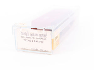 N Kadee Micro-Trains MTL 35110 TP Texas & Pacific 40' Despatch Stock Car #22000