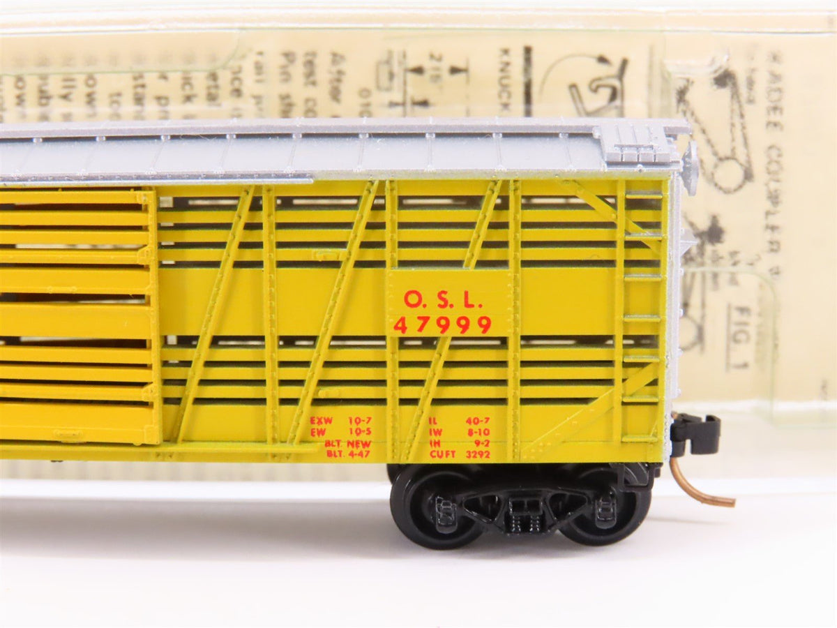 N Kadee Micro-Trains MTL 35010 OSL UP Union Pacific 40&#39; Stock Car #47999