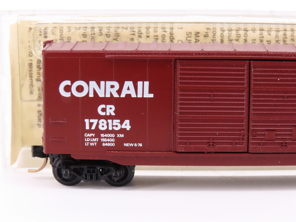 N Kadee Micro-Trains MTL 37010 CR Conrail 50&#39; Double Door Box Car #178154