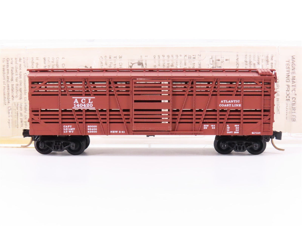 N Kadee Micro-Trains MTL 35100 ACL Atlantic Coast Line 40&#39; Stock Car #140420