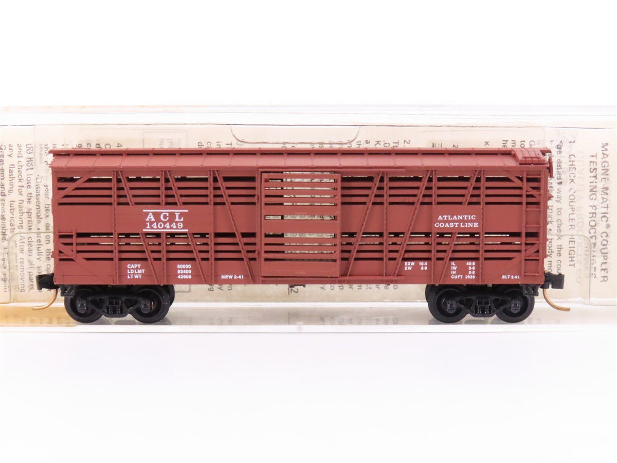 N Kadee Micro-Trains MTL 35100 ACL Atlantic Coast Line 40&#39; Stock Car #140449