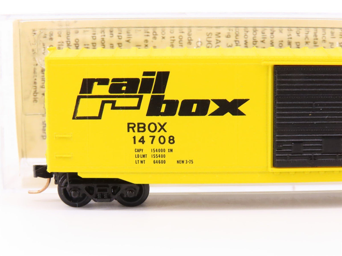 N Kadee Micro-Trains MTL 39020 RBOX Railbox 50&#39; Single Door Box Car #14708