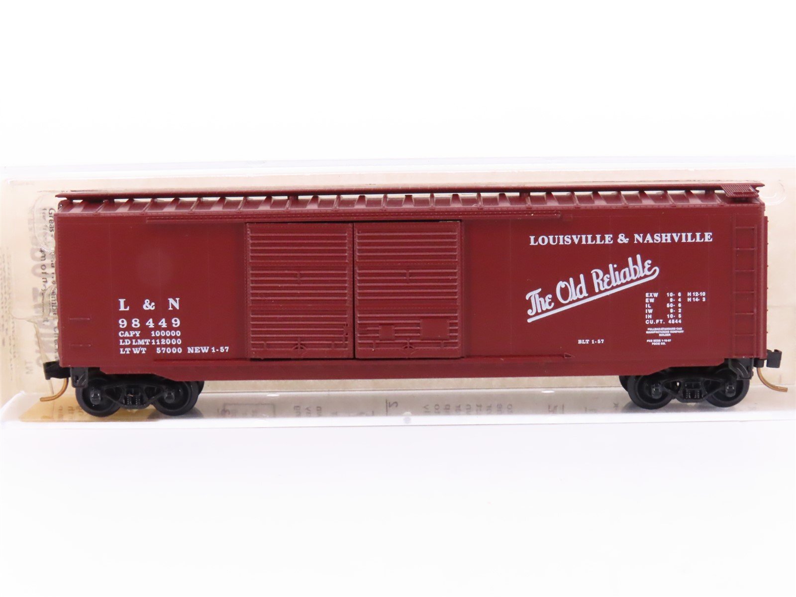 N Scale Kadee Micro-Trains MTL 34100 L&N "Old Reliable" 50' Box Car #98449